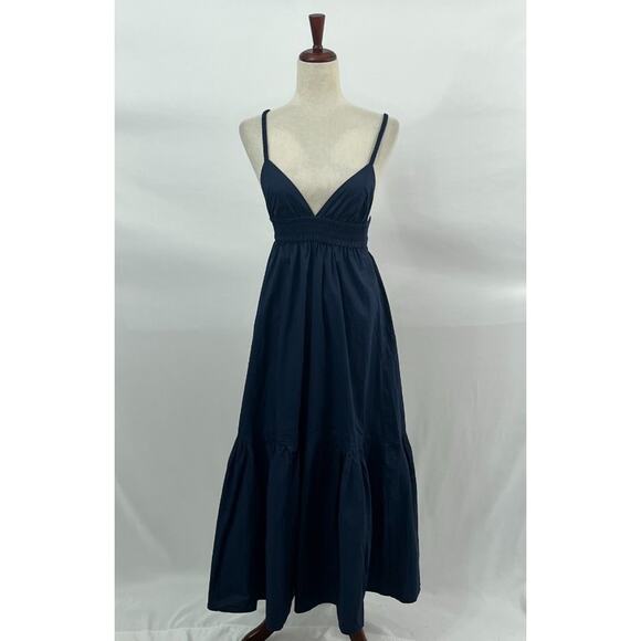 THE FEMM Sz S Small Navy Madeleine Dress Sundress NWT - Picture 2 of 11